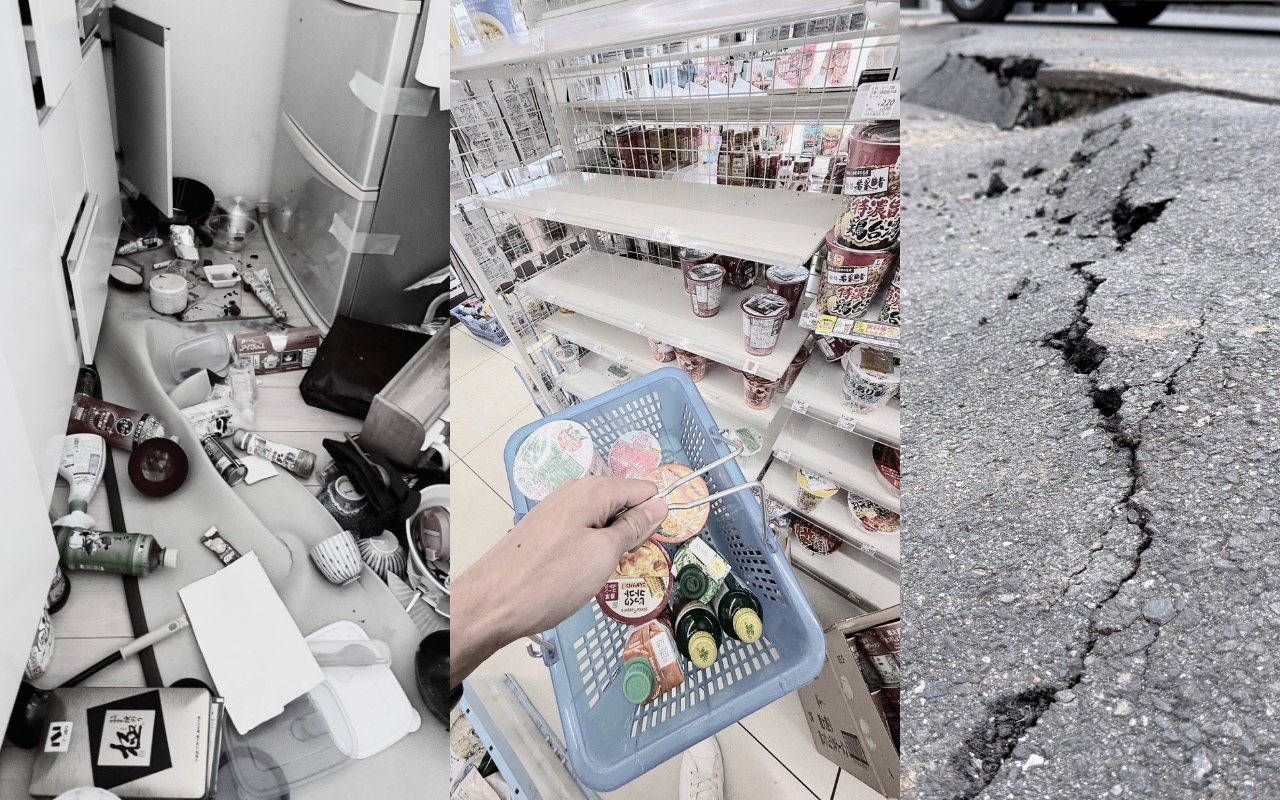 地震直後の様子